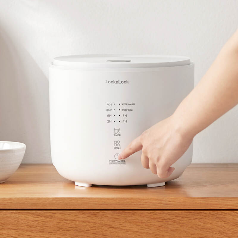 Nồi Cơm Điện LocknLock Bianco Donggeurami Rice Cooker 220V, 50Hz, 400W, 1.0L - Màu Ngà - EJR334IVY, , large image number null